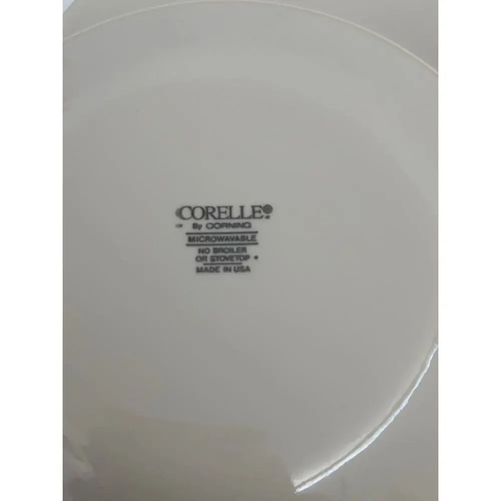 Corelle by Corning Sandstone beige 7 dessert plates vintage 6.75